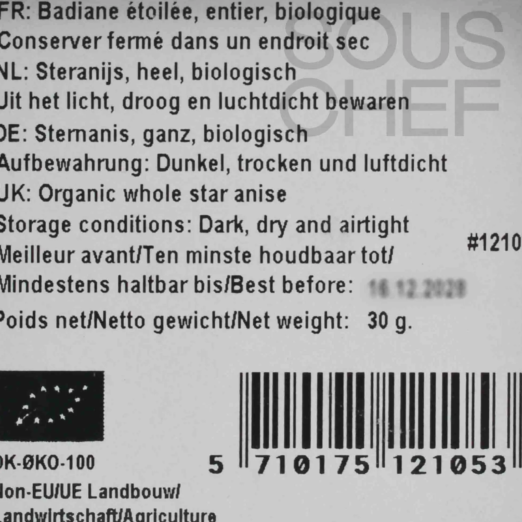 Mill & Mortar Organic Star Anise, 30g Clearance