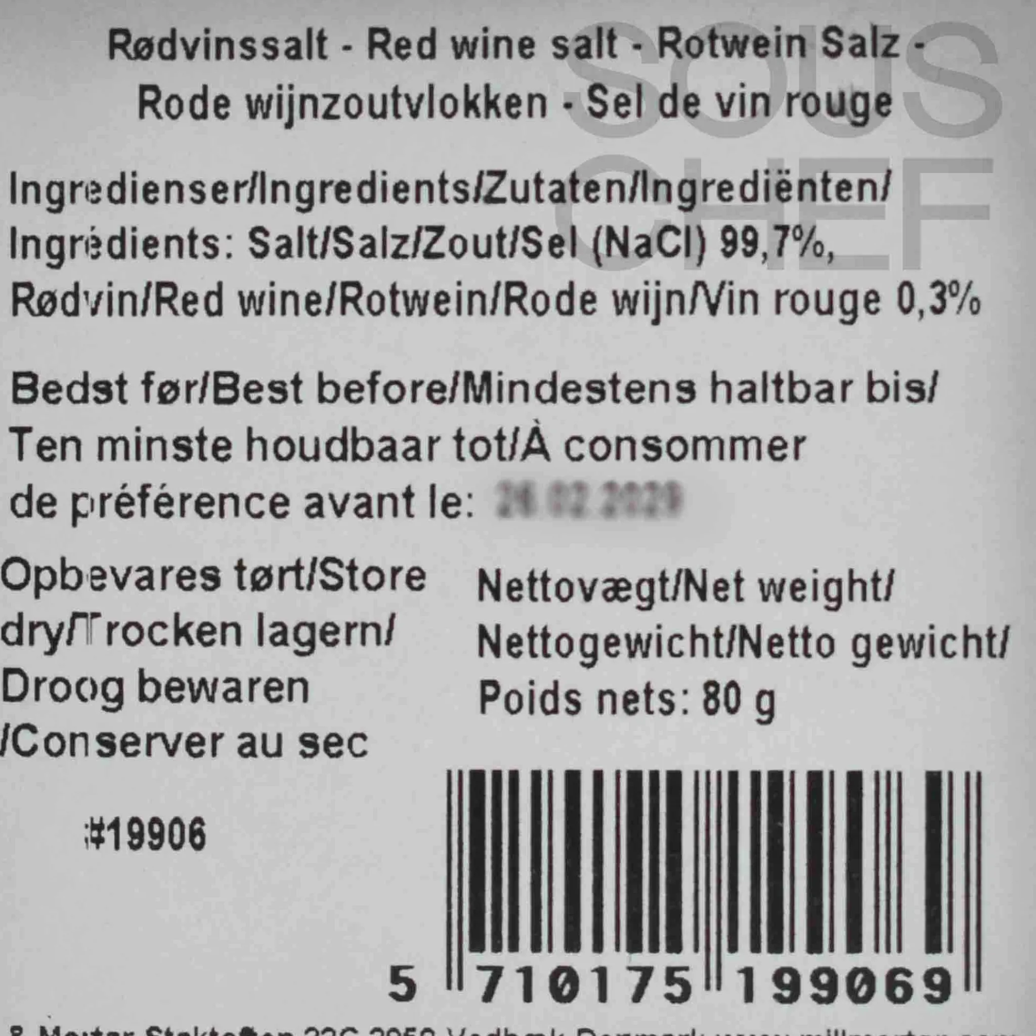 Mill & Mortar Red Wine Salt Flakes, 80g Best