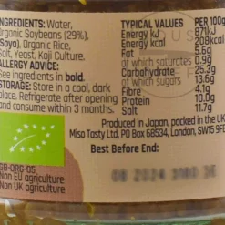 Belazu Miso Tasty Organic Red Miso Paste, 200g Clearance