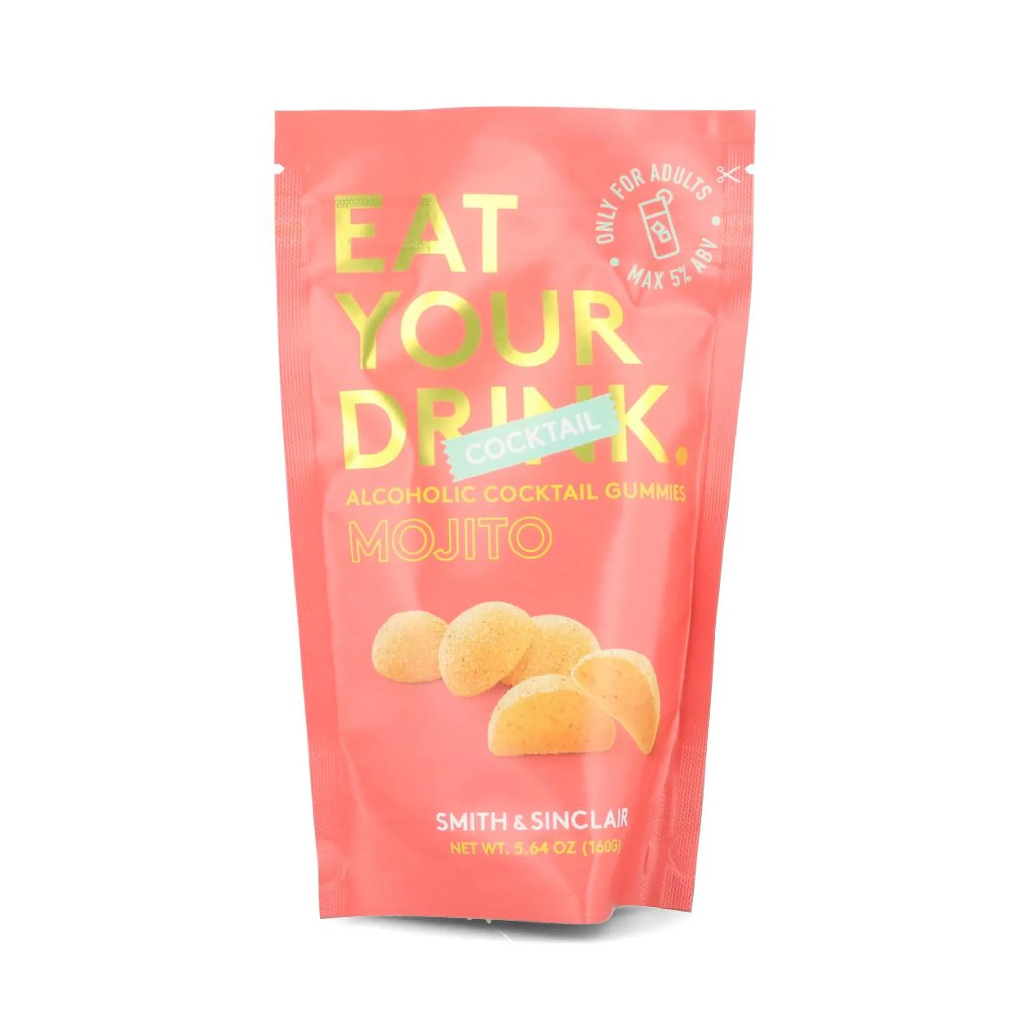 Smith & Sinclair Mojito 5V Alcoholic Cocktail Jelly Sweets, 160g Outlet