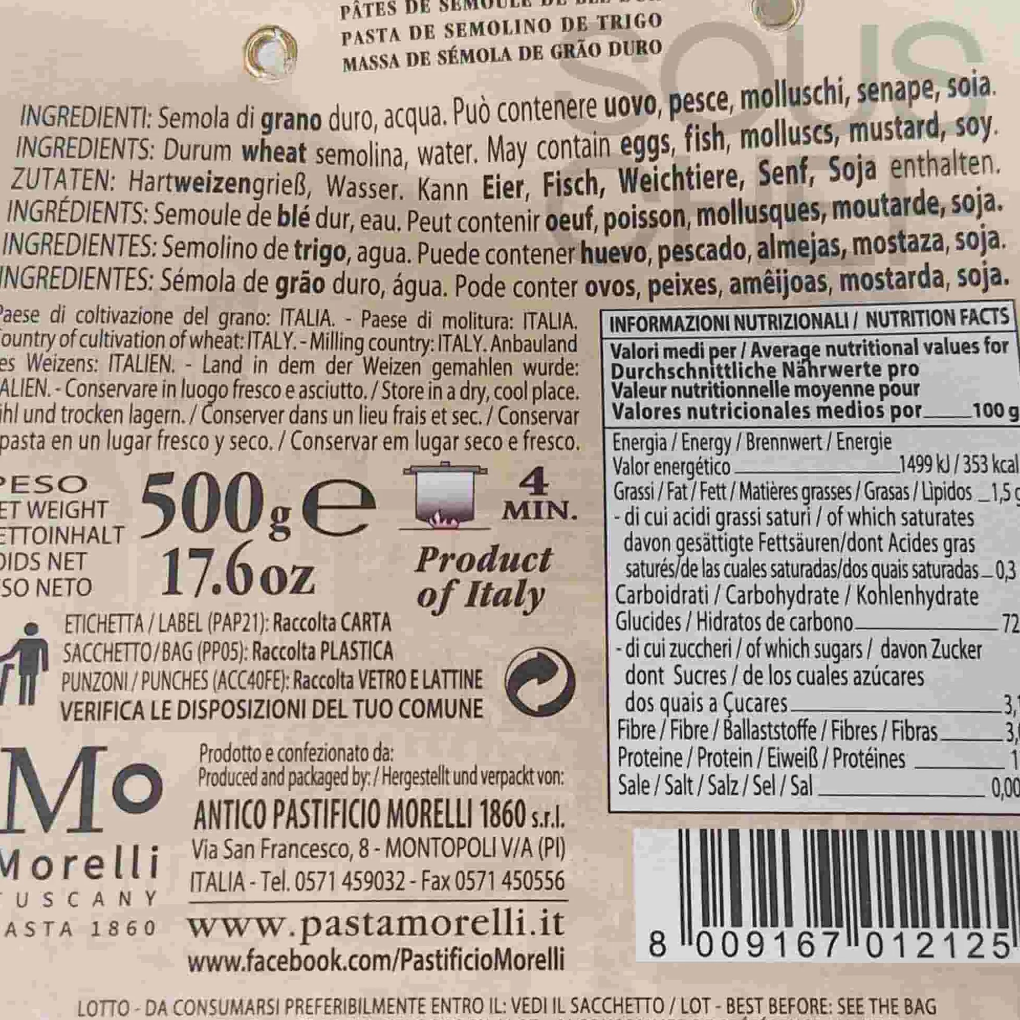 Morelli Gigli di Toscana, 500g Discount