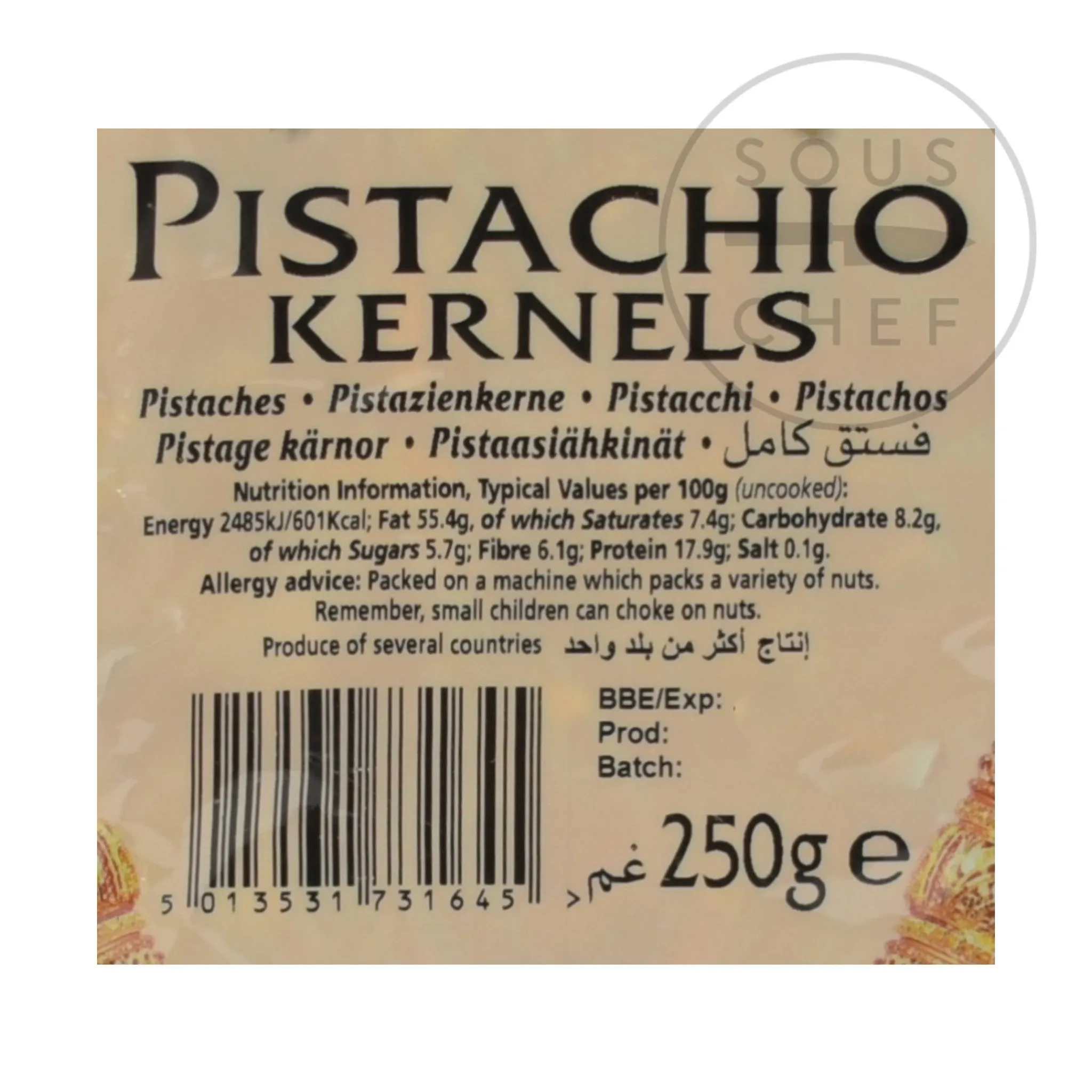 Natco Pistachio Kernels, 250g