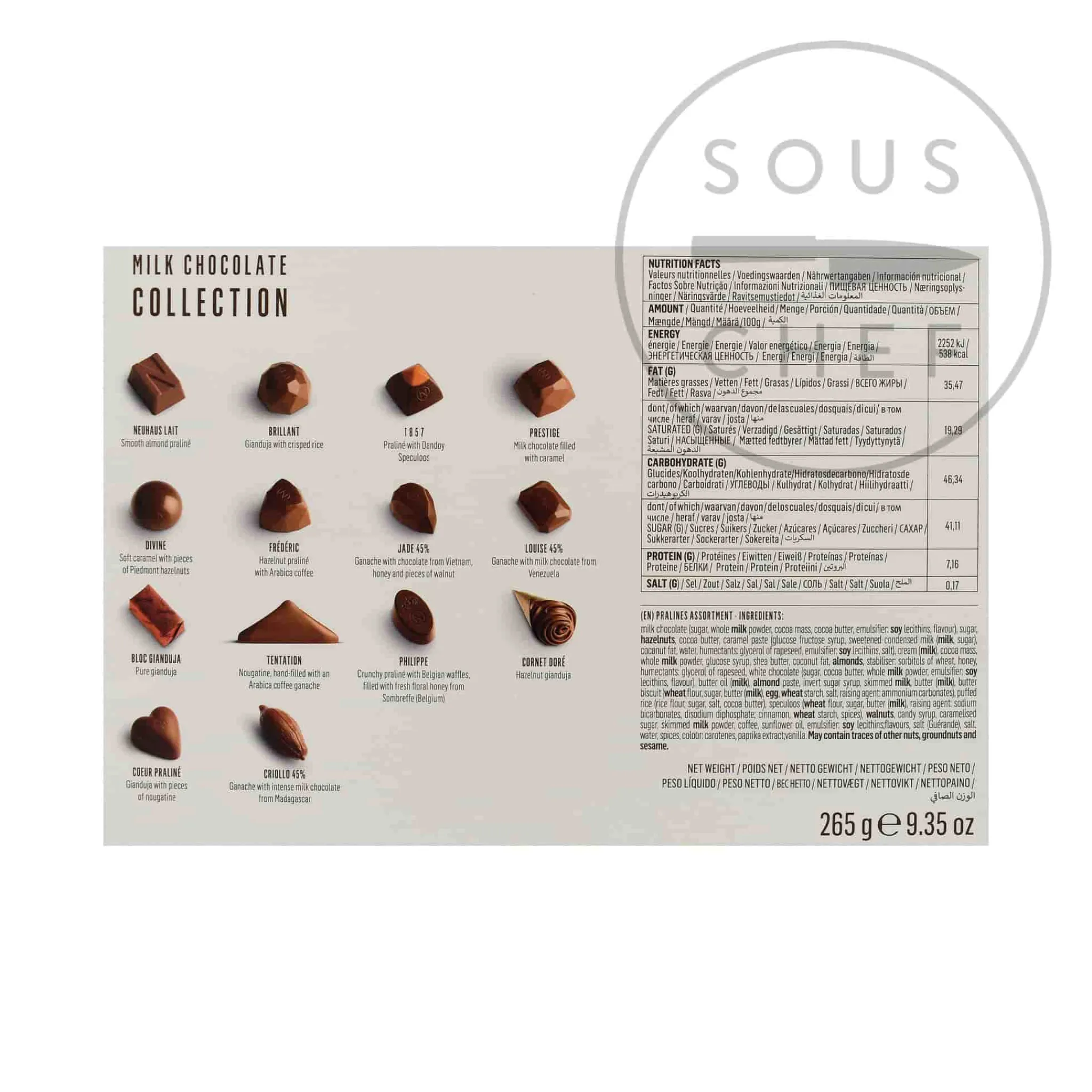 Neuhaus Milk Belgian Chocolate Selection, 265g Online