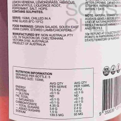 NON 5 Lemon Marmalade & Hibiscus Alcoholic Wine, 750ml Outlet