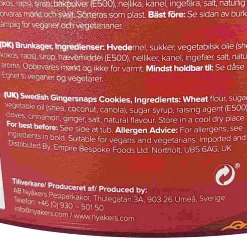 Nyakers Ginger Snaps In Plastic Tub, 300g Best