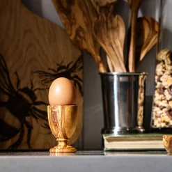 Naturally Med Olive Wood Egg Cup, 7.5cm Online