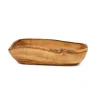 Naturally Med Olive Wood Rustic Serving Bowl, 27cm Sale