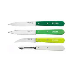 Opinel Kitchen Essentials 4 Knife Set - Greens New