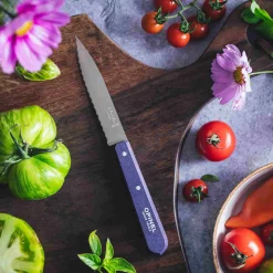 Opinel No 113 Violet Beechwood Handle Serrated Paring Knife, 10cm Hot