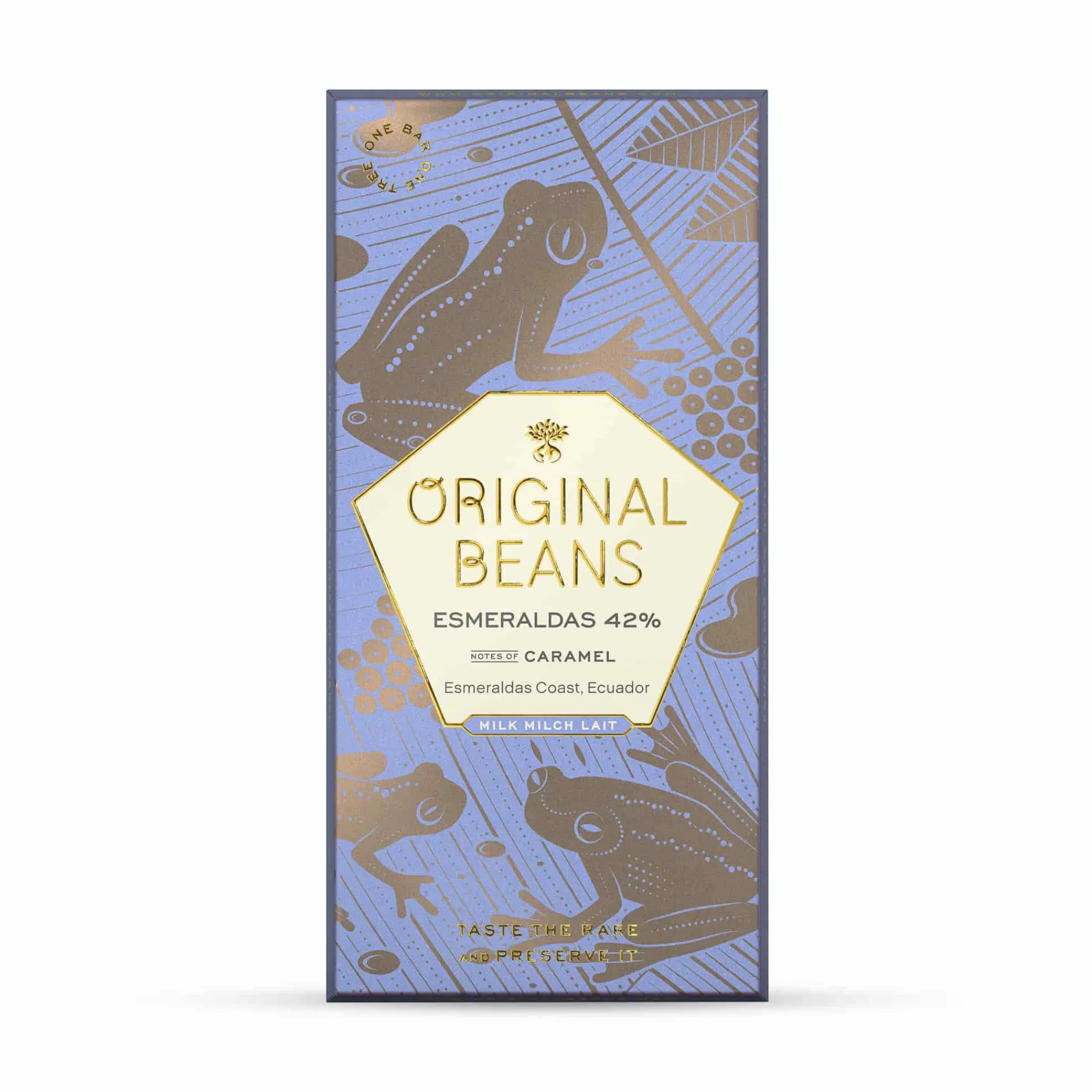 Original Beans 42% Esmeraldas Milk Chocolate Bar, 70g Clearance