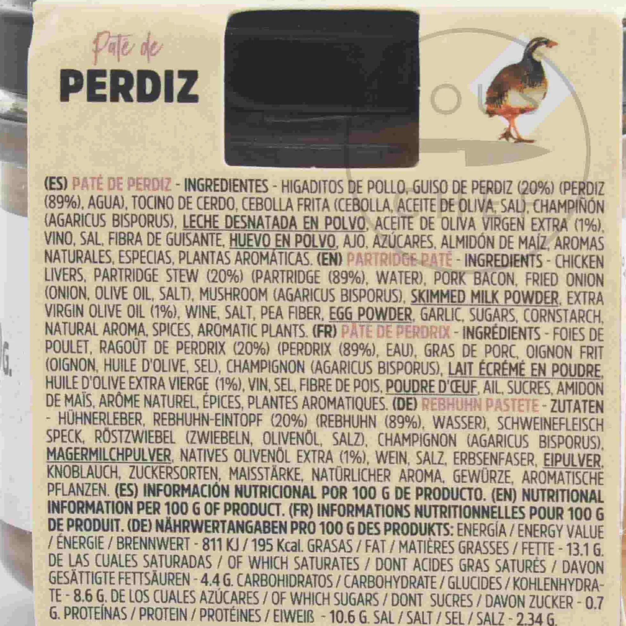 Pate Artesanal Partridge Pate, 110g Best