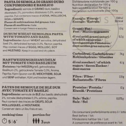 L'Antica Madia Pasta L'Antica Striped Farfalle with Tomato & Basil, 250g Hot