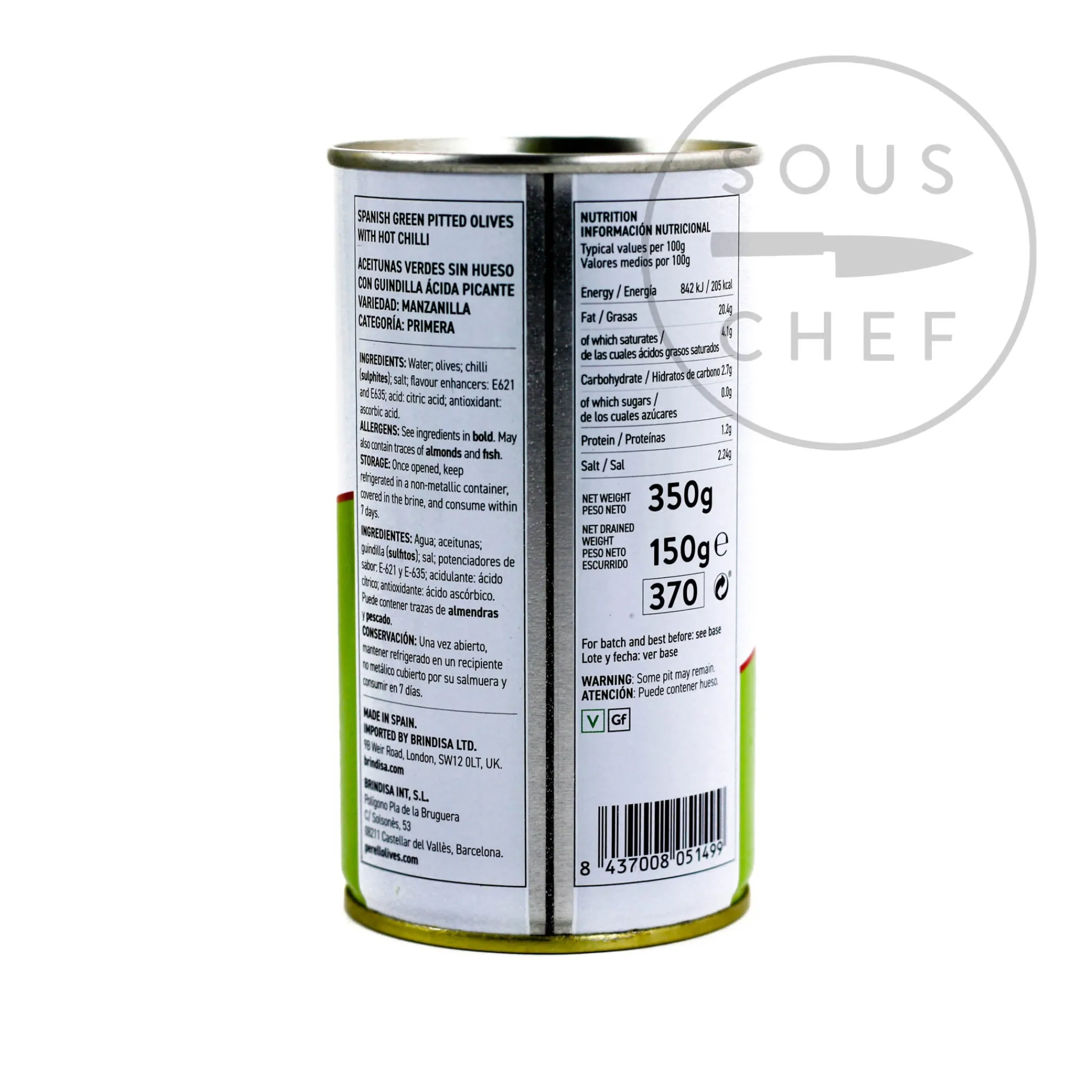 Perello Manzanilla Pitted Olives, 150g New