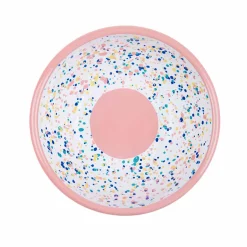 Kapka Enamel Pink Dot Enamel Salad Bowl