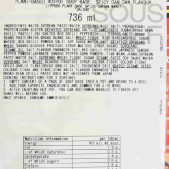 DAISHO Plant Based Spicy Hot Pot Soup Base, 750g Hot