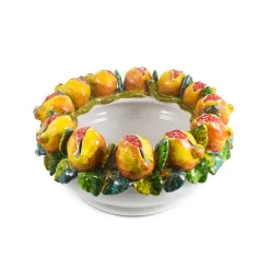 Puglia Handmade Pomegranate Serving Bowl Outlet