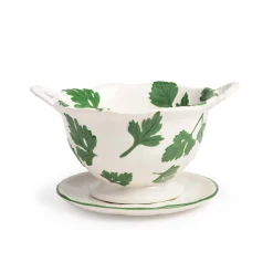&Klevering Porcelain Parsley Colander, 19.5cm