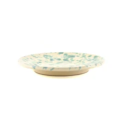 Puglia Handmade Puglia Aquamarine Splatter Side Plate, 19cm Outlet