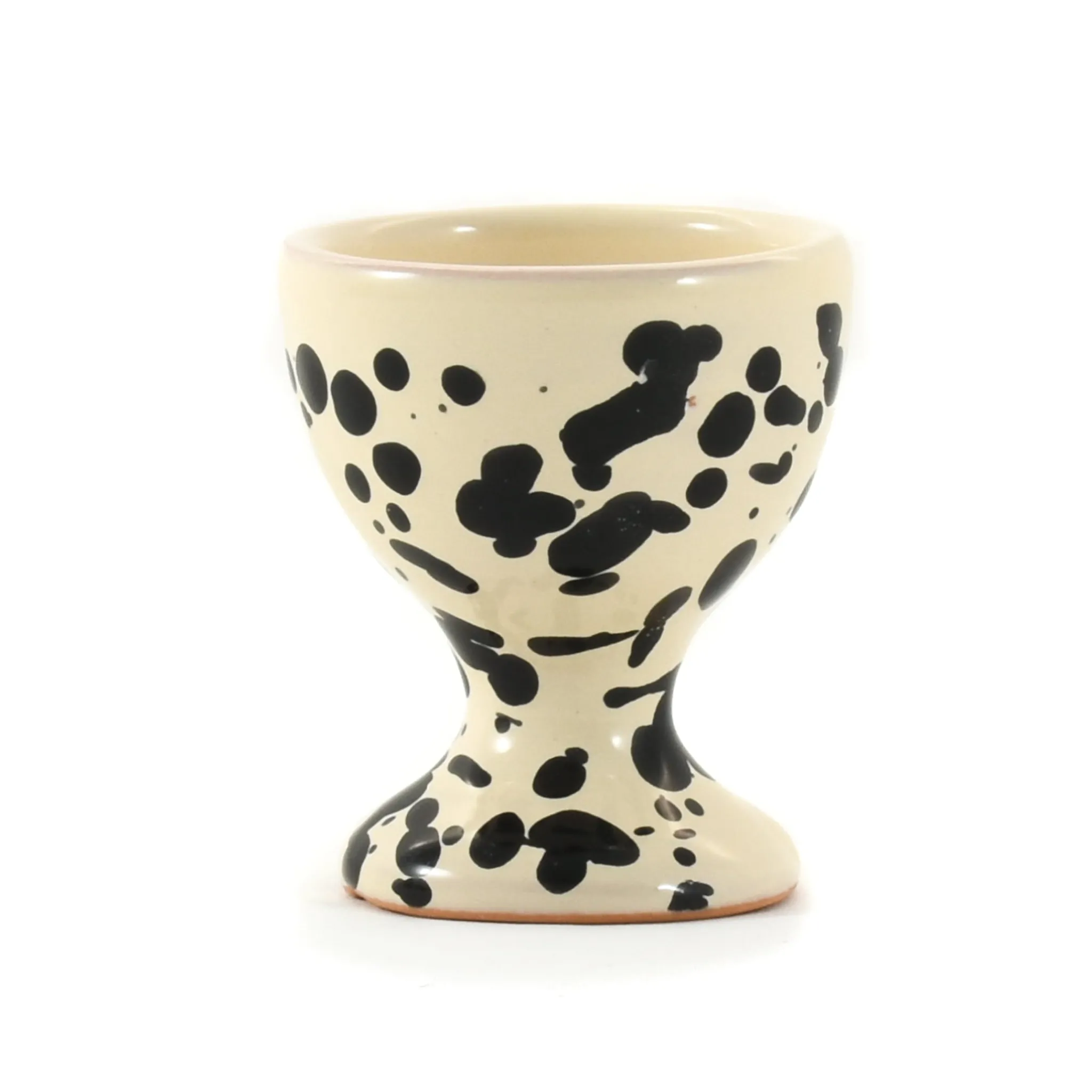 Puglia Handmade Puglia Black Splatter Egg Cup Sale
