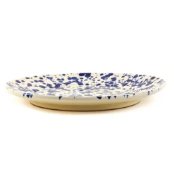 Puglia Handmade Puglia Blue Splatter Dinner Plate, 27cm Best