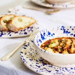 Puglia Handmade Puglia Blue Splatter Pitcher