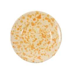 Puglia Handmade Puglia Dark Yellow Splatter Side Plate, 19cm Best