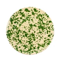 Puglia Handmade Puglia Green Splatter Dinner Plate, 27cm New