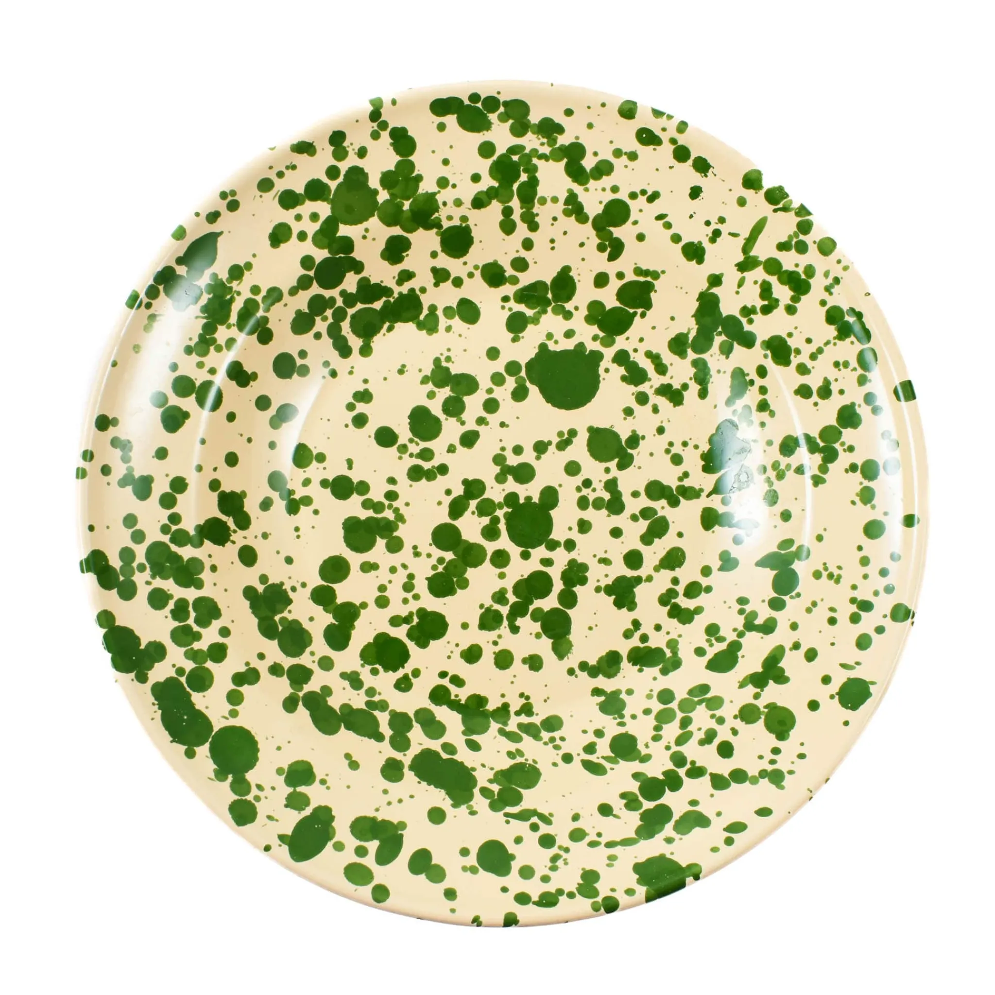 Puglia Handmade Puglia Green Splatter Pasta Bowl, 29cm Outlet