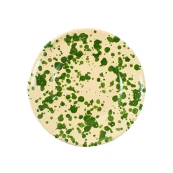 Puglia Handmade Puglia Green Splatter Side Plate, 19cm New