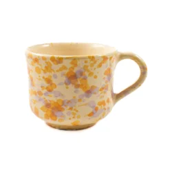 Puglia Handmade Puglia Lilac and Yellow Splatter Mug Clearance