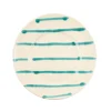 Puglia Handmade Puglia Teal Stripe Dinner Plate, 24cm Best