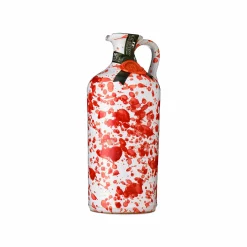 Galantino Puglian Extra Virgin Olive Oil in Red Splatter Ceramic Bottle, 500ml Discount