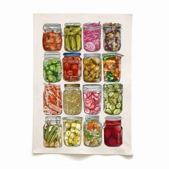 Quite Nice Clothing For The Love of Pickles Organic Cotton Tea Towel Online