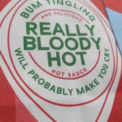 Emmmakes Really Bloody Hot Hot Sauce Tea Towel