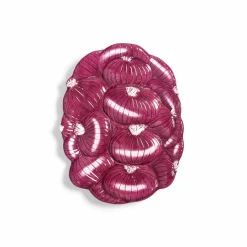&Klevering Red Onion Ceramic Platter, 23.5cm Clearance