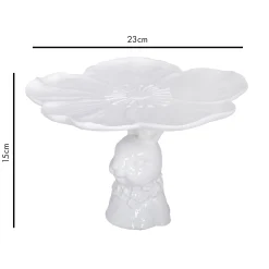 Rockett St George Bunny Cake Stand, 23cm