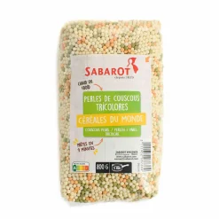 Sabarot Tricolor Couscous Pearls, 800g New