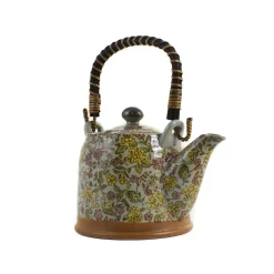Kiji Stoneware & Ceramics Saku Floral Japanese Teapot Sale