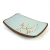 Kiji Stoneware & Ceramics Sakura Blossom Side Plate, 19cm x 13cm Outlet