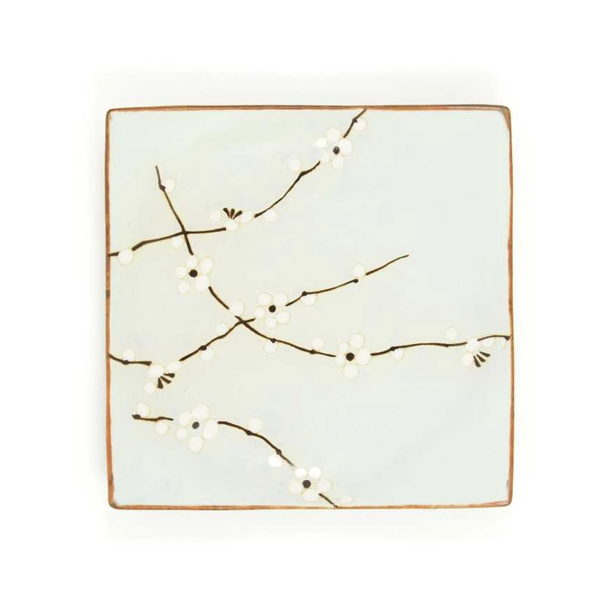 Kiji Stoneware & Ceramics Sakura Blossom Square Plate Online
