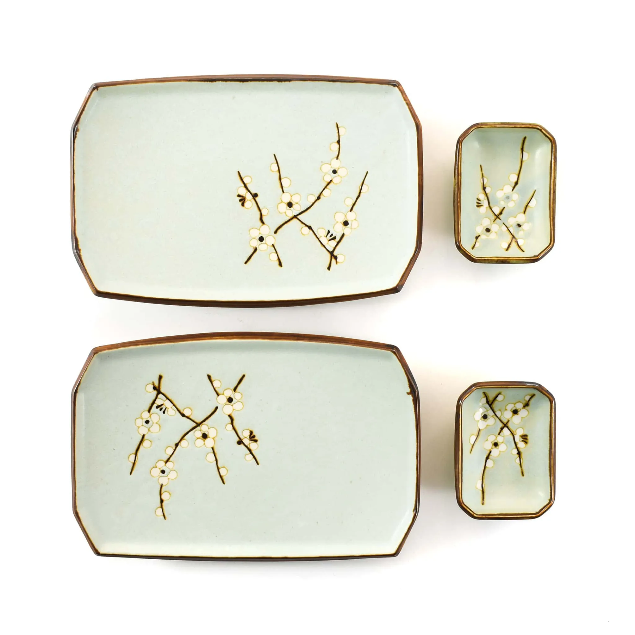 Kiji Stoneware & Ceramics Sakura Blossom Sushi Serving Set Clearance