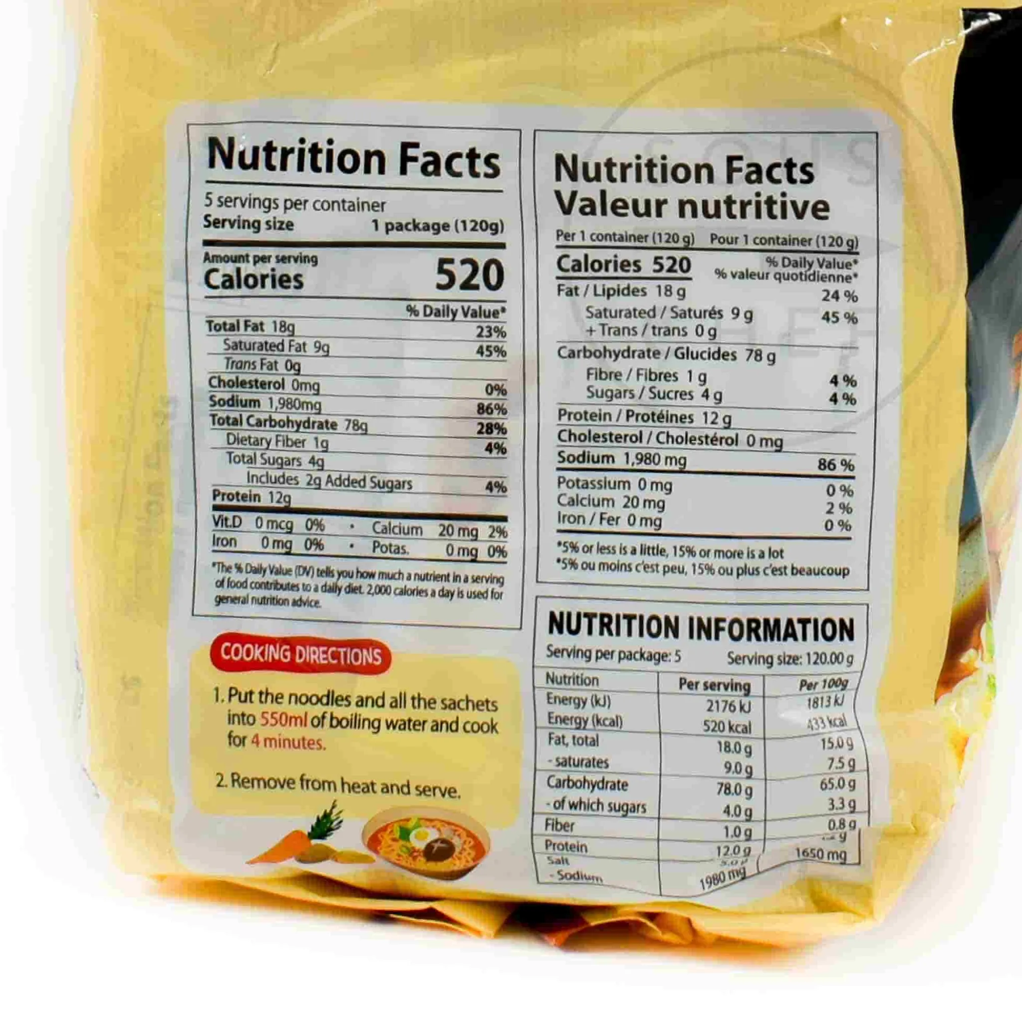 Samyang Potato Ramen Multi Pack Noodles, 5 x 120g Outlet