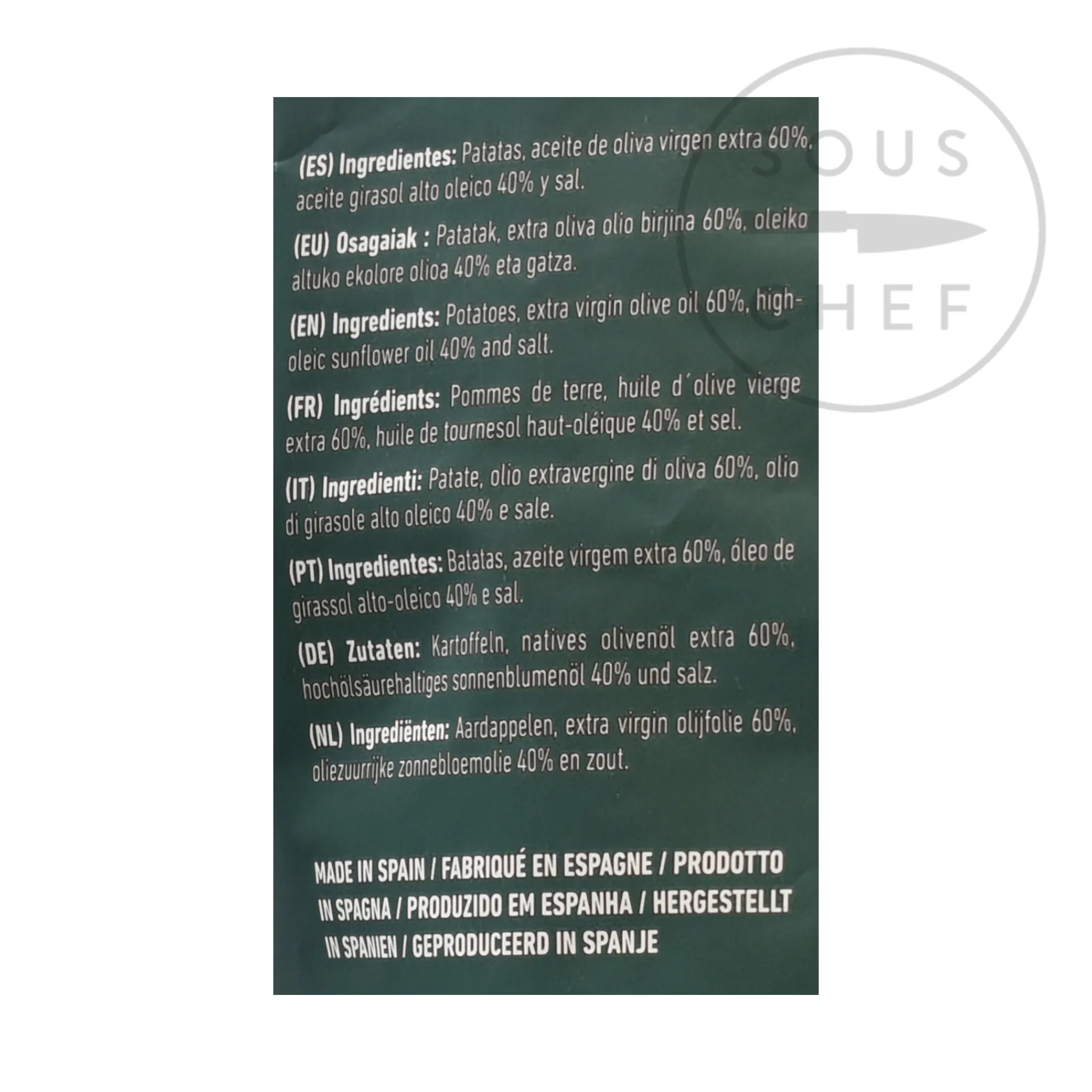 Sarriegui Patatas Fritas - Extra Virgin Olive Oil Crisps, 150g Sale