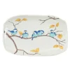 Seikou Porcelain Birds on Branch Rectangular Platter, 32cm Best