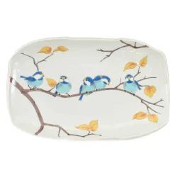Seikou Porcelain Birds on Branch Rectangular Platter, 32cm Best
