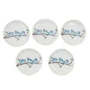 Seikou Porcelain Birds on Branch Garnish Plates, Set of 5, 5.5cm Sale