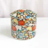 Seikou Porcelain Black Floral Motif Sweets Container, 3 Compartments Outlet