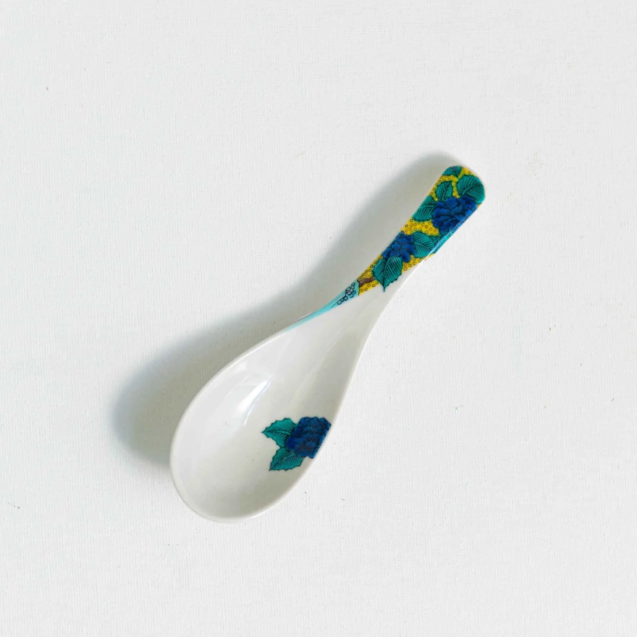 Seikou Porcelain Floral Soup Spoon Outlet