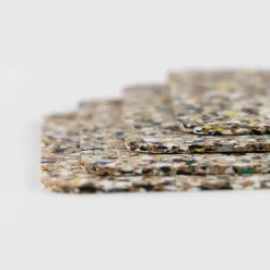 Liga Set of 4 Beach Clean Recycled Cork Square Coasters, 10cm Discount