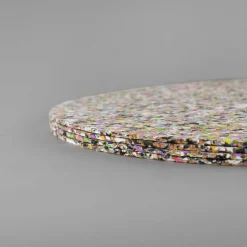 Liga Set of 4 Beach Clean Recycled Cork Round Placemats, 30cm Best